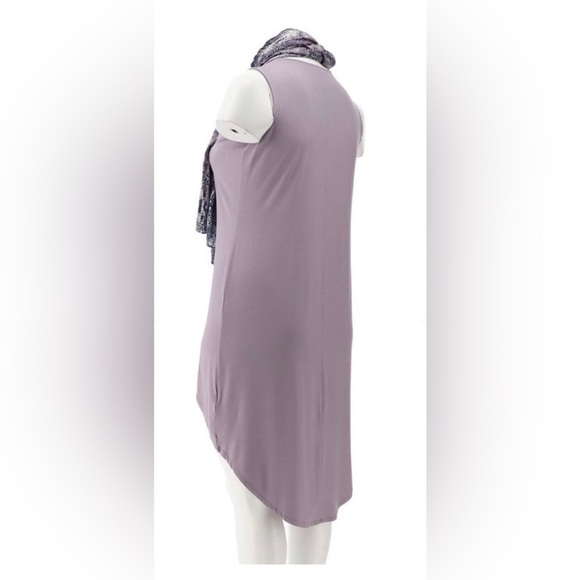 G Giuliano Ecoluxe Drama High/Low Tank & Scarf NWT - Picture 7 of 8